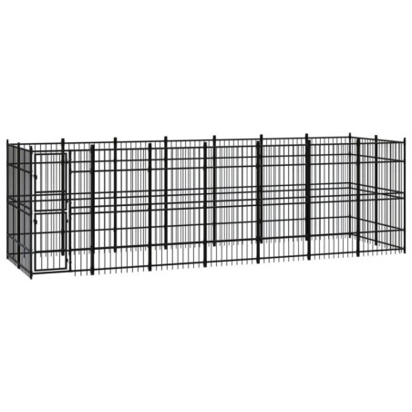 VidaXL Hundezwinger Box Stahl 6,72 m, 1,92 m, 2 m