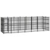 VidaXL Hundezwinger Box Stahl 6,72 m, 1,92 m, 2 m