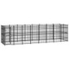 VidaXL Hundezwinger Box Stahl 7,68 m, 1,92 m, 2 m