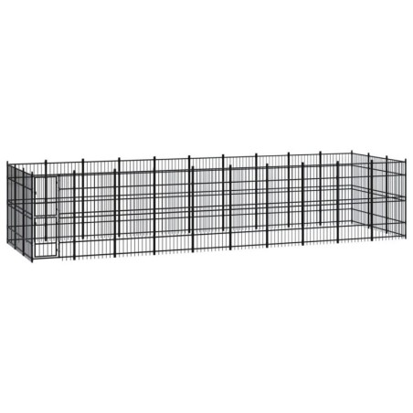 VidaXL Hundezwinger Box Stahl 9,6 m, 2,88 m, 2 m