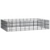 VidaXL Hundezwinger Box Stahl 9,6 m, 5,76 m, 2 m