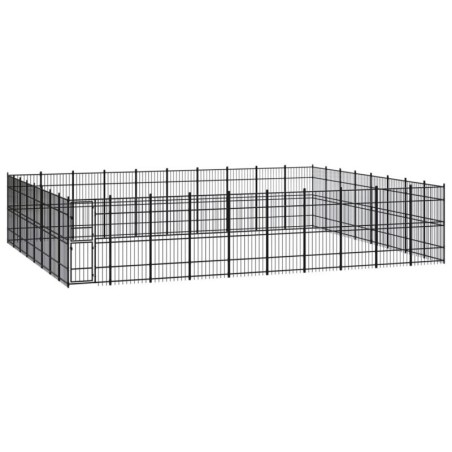 VidaXL Hundezwinger Box Stahl 9,6 m, 7,68 m, 2 m