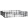 VidaXL Hundezwinger Box Stahl 9,6 m, 9,6 m, 2 m