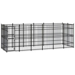 VidaXL Hundezwinger Box Stahl 5,76 m, 1,92 m, 2 m