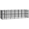 VidaXL Hundezwinger Box Stahl 6,72 m, 1,92 m, 2 m