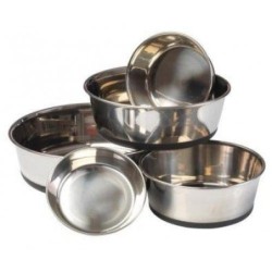House of Paws Hundenapf aus Edelstahl S silber