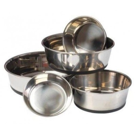 House of Paws Hundenapf aus Edelstahl S silber