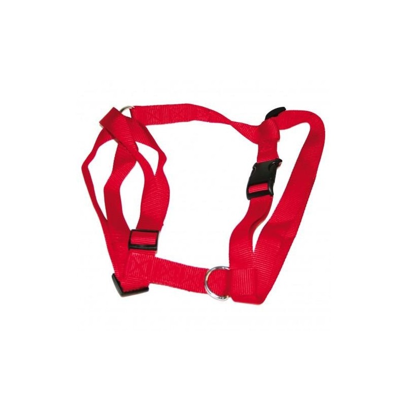 Vital Pet Products Verstellbares Hundegeschirr aus Nylon 25mm x rot