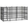 VidaXL Hundezwinger Box Stahl 3,84 m, 1,92 m, 2 m
