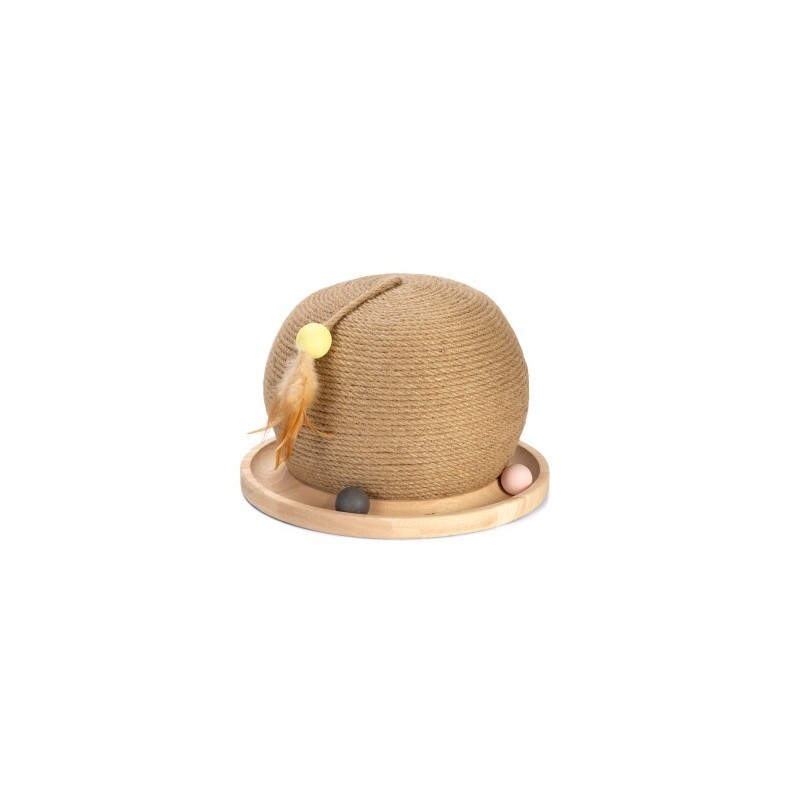 Designed by Lotte DBL Kratz- und Spielball Holz