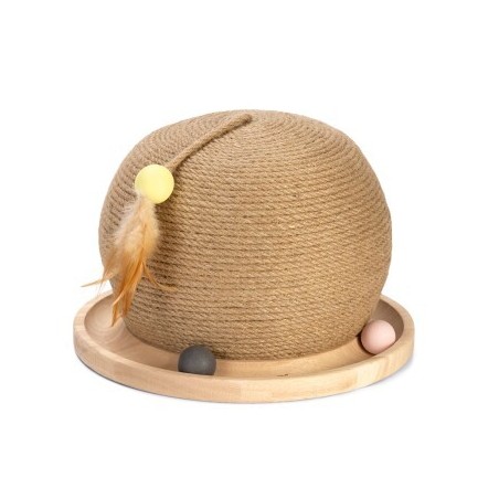 Designed by Lotte DBL Kratz- und Spielball Holz