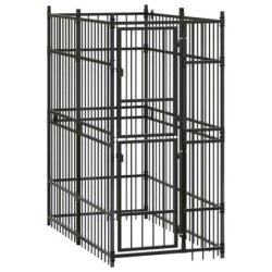 VidaXL Hundezwinger Box Stahl 96 cm, 1,92 m, 2 m