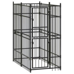 VidaXL Hundezwinger Box Stahl 96 cm, 1,92 m, 2 m