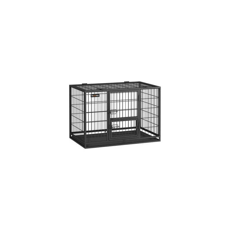 FEANDREA L/XL Hundekäfig hochbelastbar 92,5 cm, 57,5 cm, 64 cm