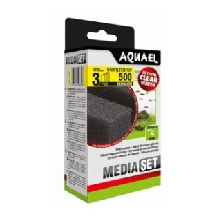 AquaEL Filterschwamm UNIFILTER 3St. 500