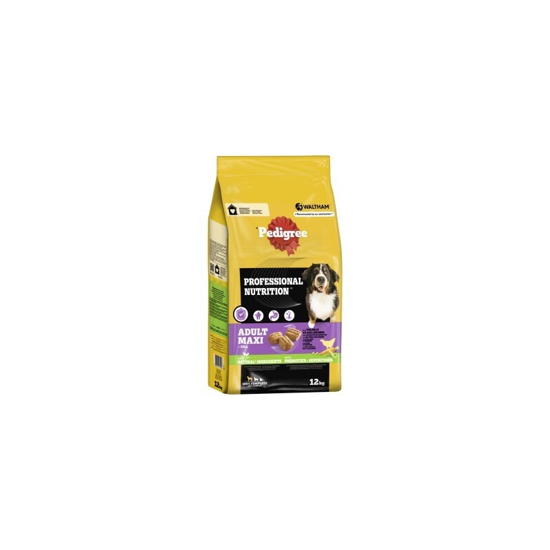 Pedigree Professional Nutrition Adult Maxi 25kg mit Geflügel und Gemüse 12 kg