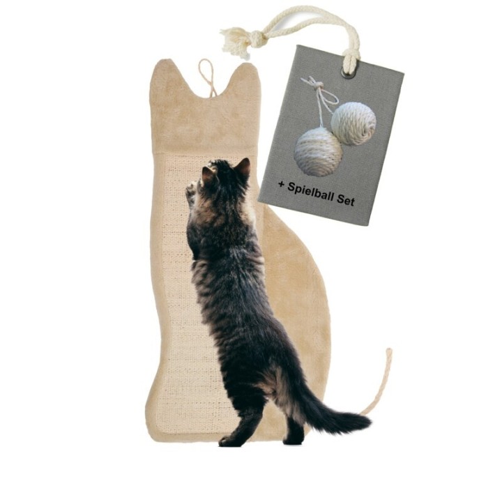 Rohrschneider ® Kratzbrett Katze mit Gratis-Beigabe