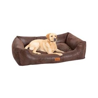 alsa-brand Hundebett Antik braun, Außenmaße: ca. 117 x 82 x 28 cm