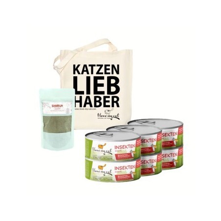 I love my cat Sparset mit Nassfutter mit Insekten für übergewichtige