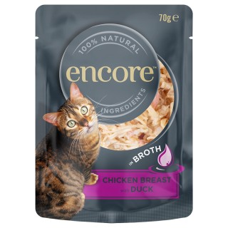 Encore Cat Pouch 16 x 70 g - Hühnerbrust mit Ente