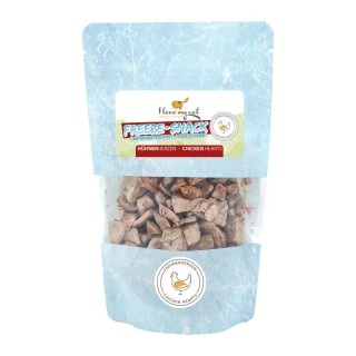 I love my cat Freeze-Snack für Katzen mit Hühnerherzen - 25g