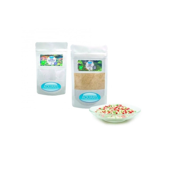 AQUARIS Sparset Koi Light Fischfutter und natürliche Teichpflege