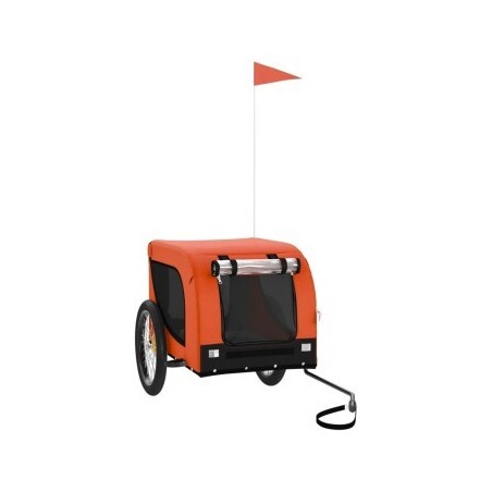 VidaXL Fahrradanhänger 133x69x73,5cm (L x B x H) orange