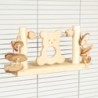 HappyBird Vogelspielzeug Bearie Swing Käfigwand