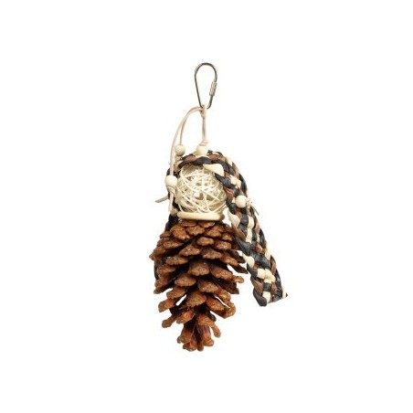 HappyBird Vogelspielzeug Cones Charm mit Zapfen