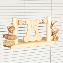 HappyBird Vogelspielzeug Bearie Swing Käfigwand
