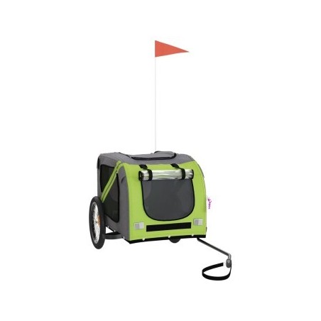 VidaXL Fahrradanhänger Hund 133,5 x 69 x 73,5 cm (L x B x H) grün