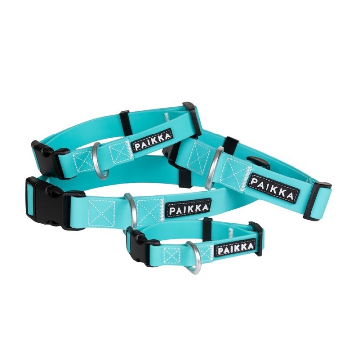 Paikka Glow Collar aqua 14 cm, 1,5 cm