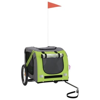 VidaXL Fahrradanhänger Hund 133,5 x 69 x 73,5 cm (L x B x H) grün