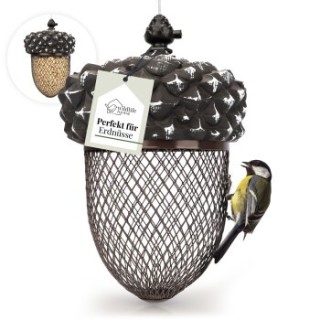 WILDLIFE HOME Vogelfutterspender für Erdnüsse I Futternuss
