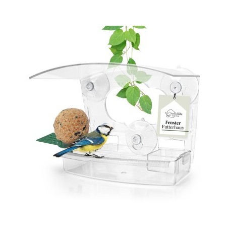 WILDLIFE HOME 3IN1 Fenster-Futterhaus Menue