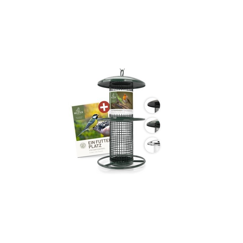 wildtier liebe Futterspender für Erdnüsse 26cm, Grün