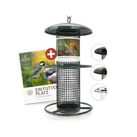 wildtier liebe Futterspender für Erdnüsse 26cm, Grün