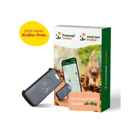 Fressnapf GPS-Tracker für Katzen schwarz/ grau