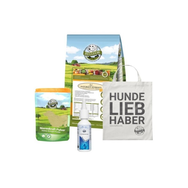 Bellfor Ohrenpflege-Sparset für große Hunderassen mit Futtermittelallergie