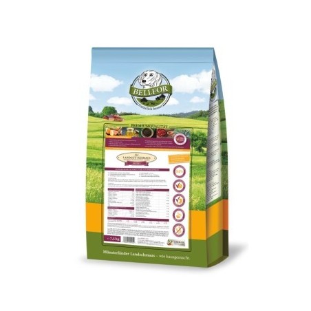 Bellfor Trockenfutter für Hunde mit Insekten Getreidefrei - Landgut-Schmaus Mini - 7,5 kg