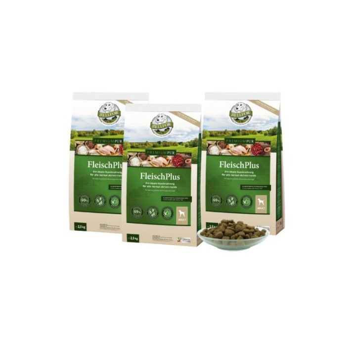 Bellfor 2 x PREMIUM PUR FleischPlus 2,5 kg + 2,5 kg (Gratis)
