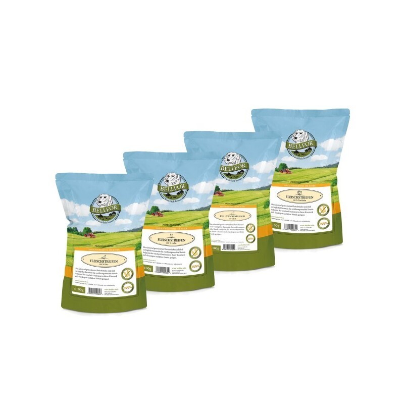 Bellfor Sparset Nr. 11 - Trockenfleischstreifen 4-er - 400 g