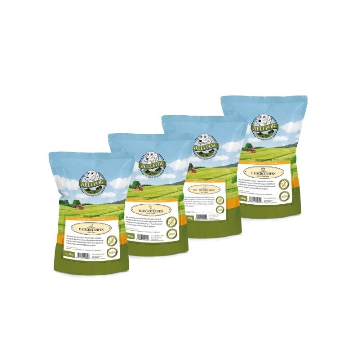 Bellfor Sparset Nr. 11 - Trockenfleischstreifen 4-er - 400 g