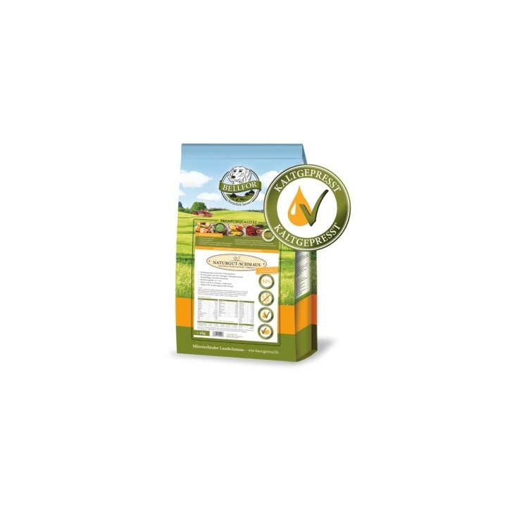 Bellfor Trockenfutter für Hunde mit Insekten - Naturgut-Schmaus - 4 kg