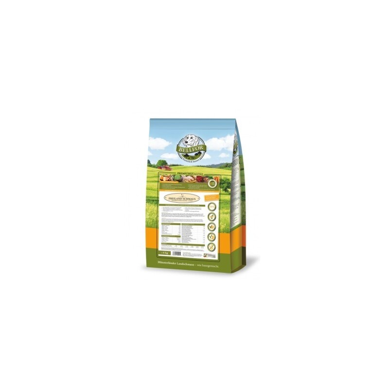 Bellfor Trockenfutter für Hunde mit Huhn - Freiland-Schmaus - 6,0 kg