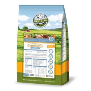Bellfor Trockenfutter mit Huhn für Welpen und Junge Hunde - Freiland-Schmaus Junior - 7,5 kg