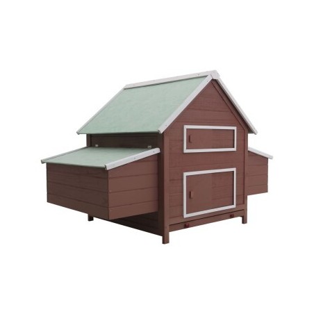 VidaXL Hühnerstall 157 x 97 x 110 cm (L x B x H) braun