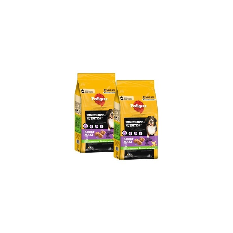 Pedigree Professional Nutrition Adult Maxi 25kg mit Geflügel und Gemüse 2x12 kg