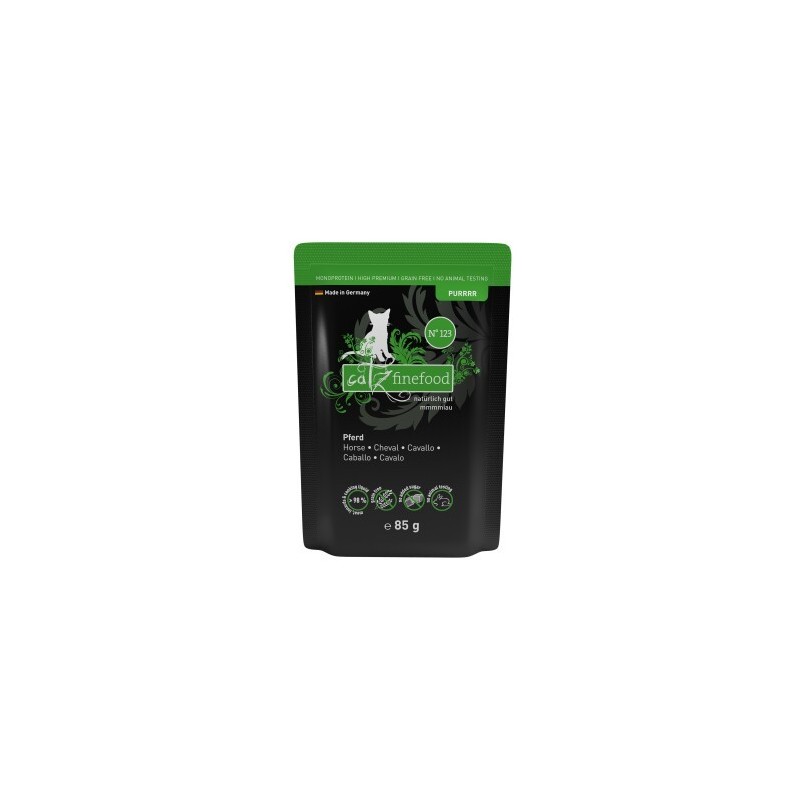 Catz finefood Nassfutter Katze Purrrr Adult No. 123 Pferd 16x85 g
