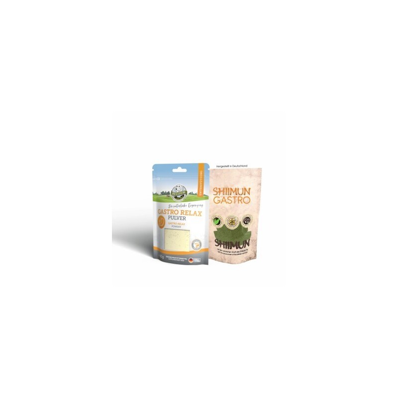 Bellfor Sparset für Hunde mit Verdauungsproblemen - Gastro Relax Pulver 80g + Shiimun Gastro Pulver 50g